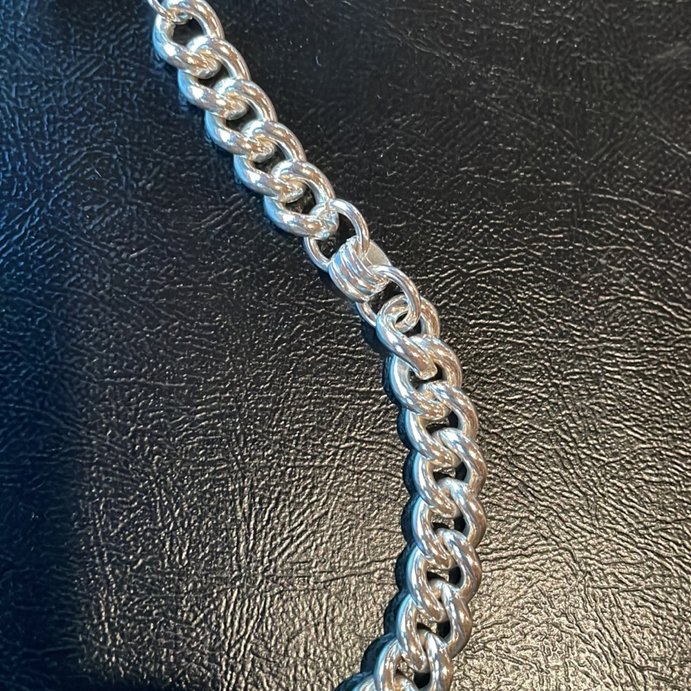 Ralph Lauren thick curb link sterling silver necklace 1990’s - Picture 3 of 7
